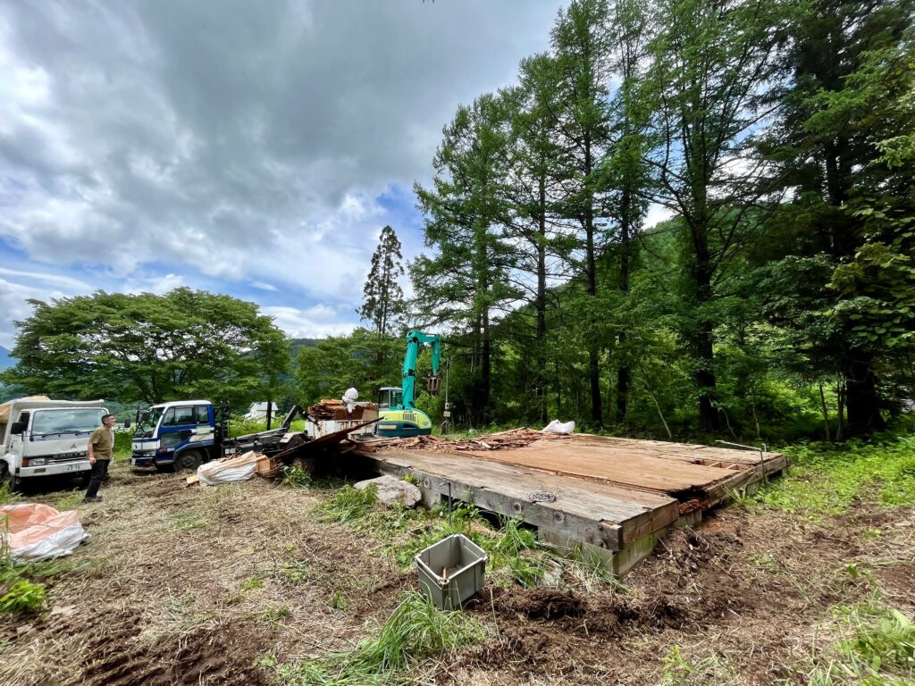 解体工事の現場